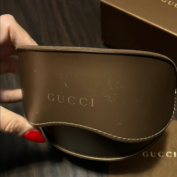 Gucci Brown Sunglasses Case with Box & cleaning cloth Unisex - Picture 3 of 9